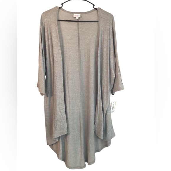 NWT LuLaRoe Lindsay Cardigan Coverup Gray Size S - Picture 3 of 5